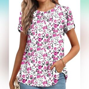 Chiffon short sleeve blouse